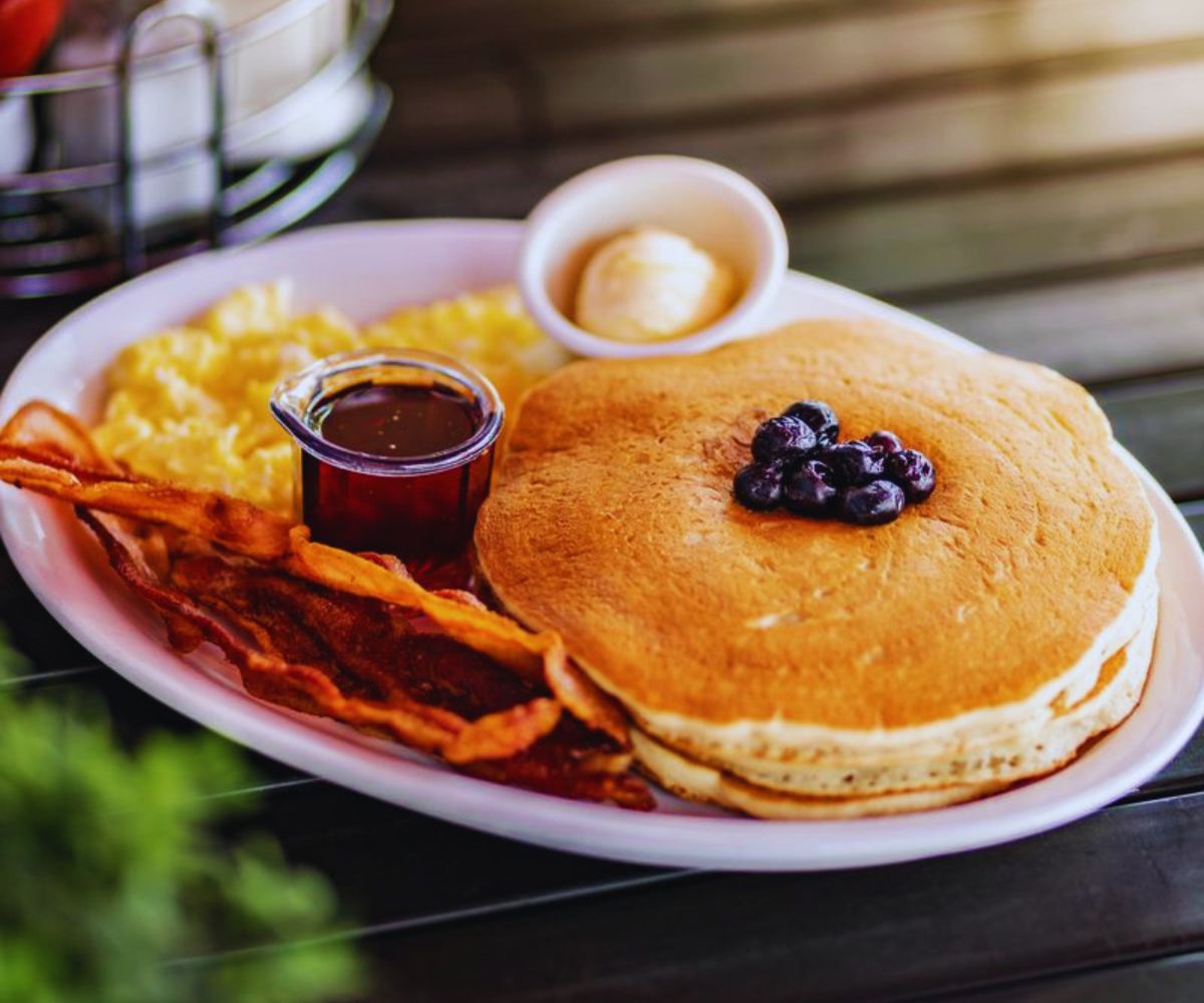 Biscuits Cafe - Blueberry Pancake Combo