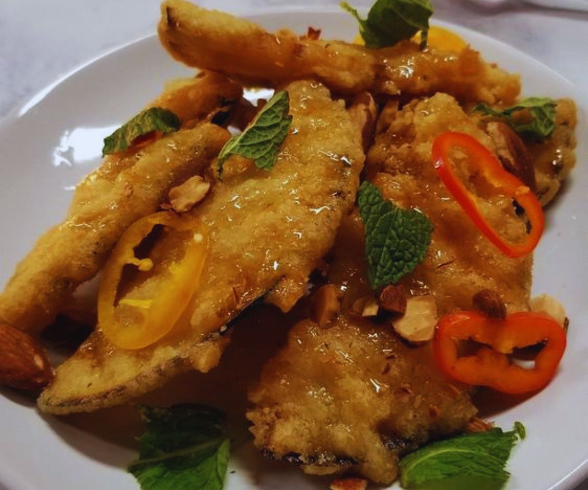 Blanca Food + Wine - Fried Eggplant with Honey and Mint