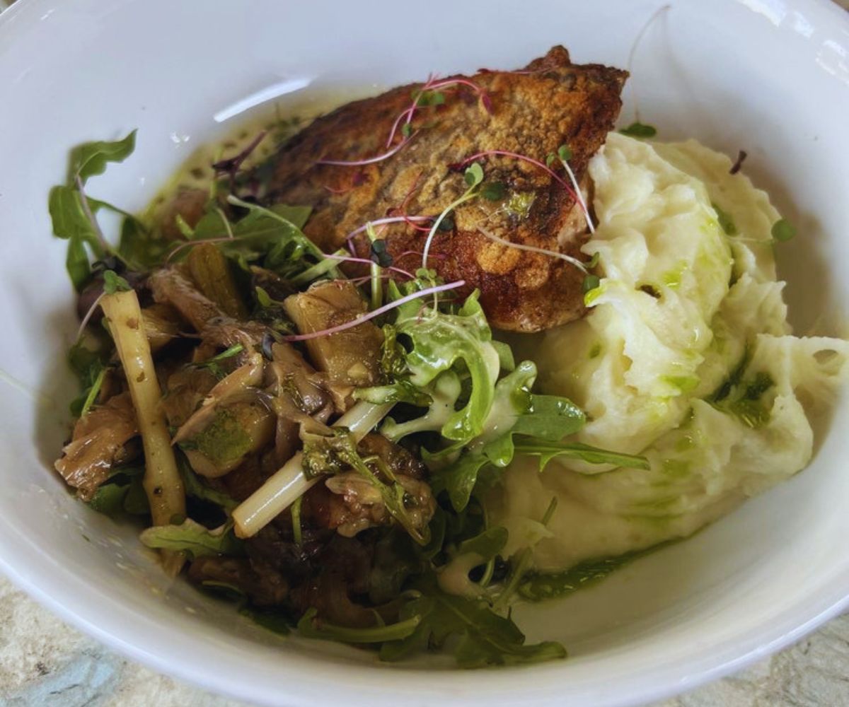 Fat Calf Brasserie - Crispy Striped Bass