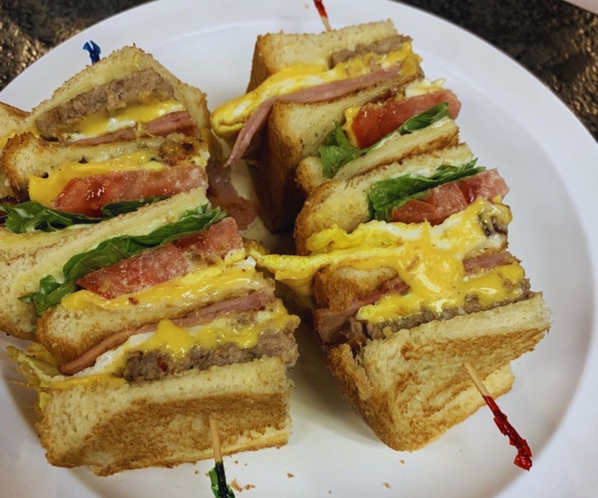 Moore Street Café - Breakfast Club Sandwich