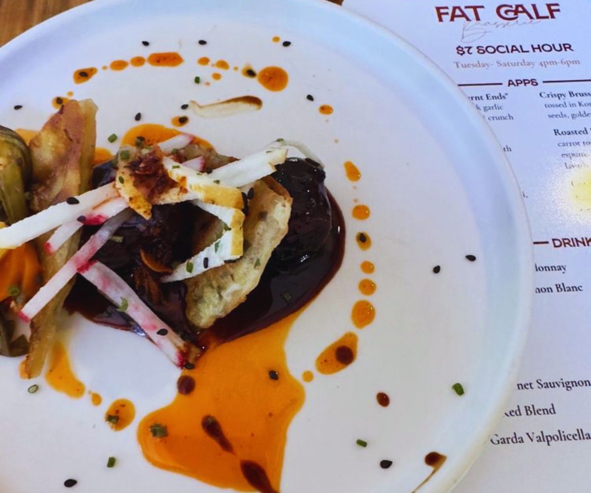 Fat Calf Brasserie - Five Spice Pork Belly "Burnt Ends"