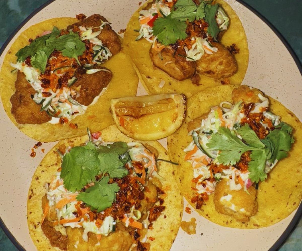Aaktun Coffee & Bar - Fish Tacos 