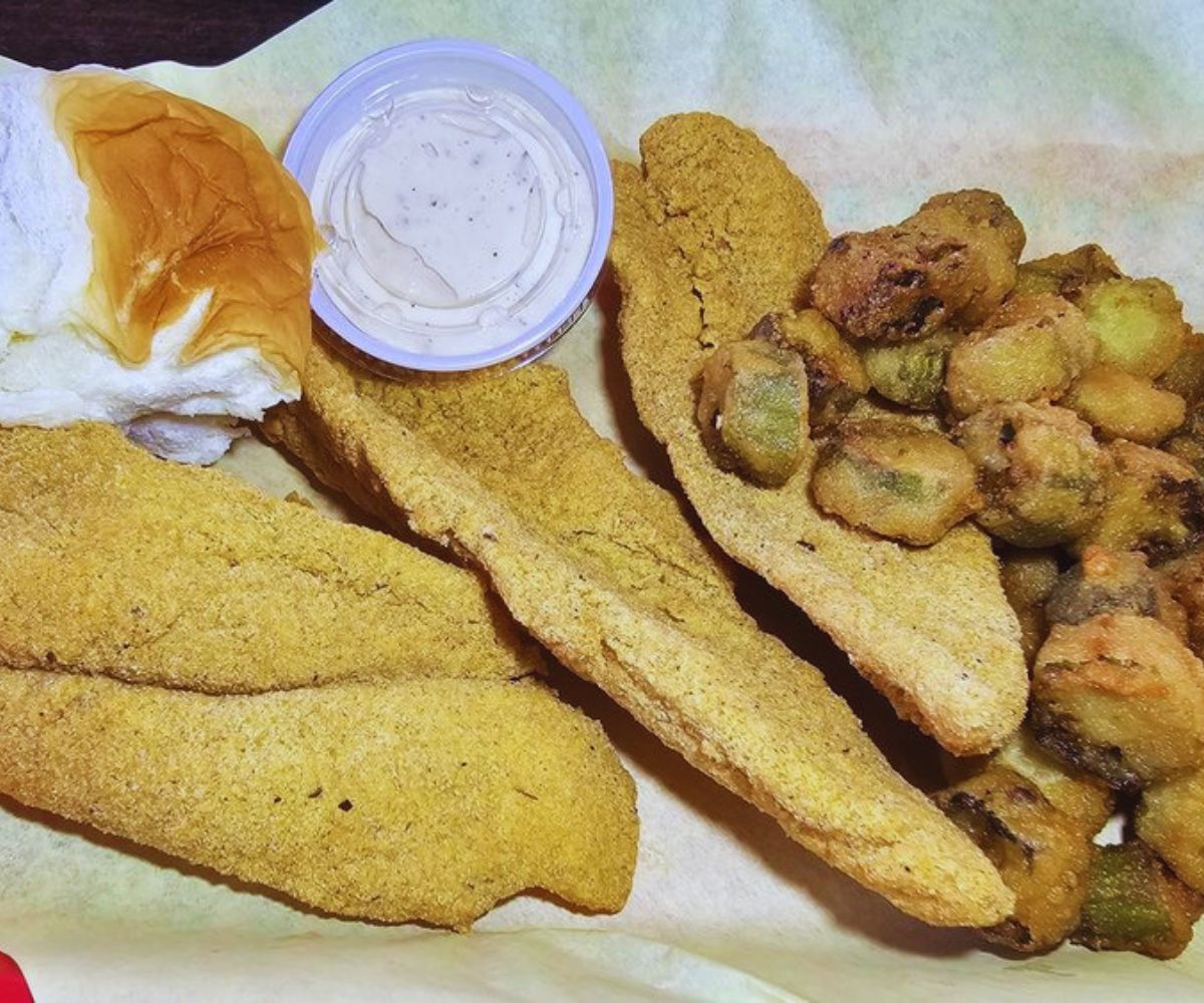 Louisiana Fried Chicken & Wings - Fried Catfish & Okra Combo