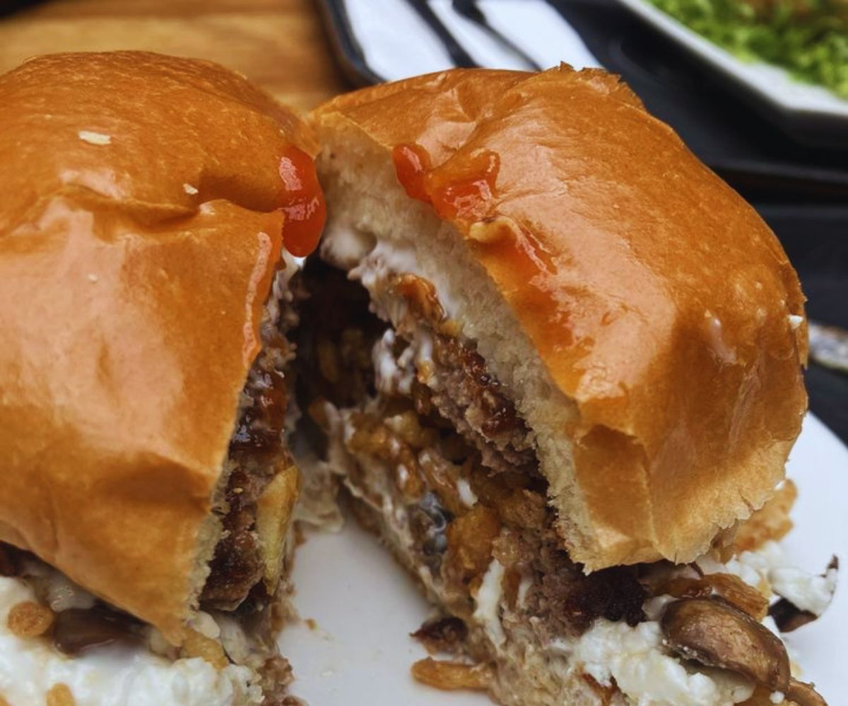 Gutenburg - Goat Cheese & Wild Mushroom Burger