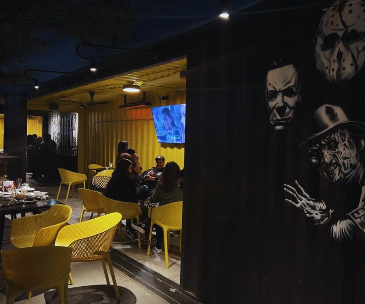 Villains Brewing Company - Patio Area with TV 