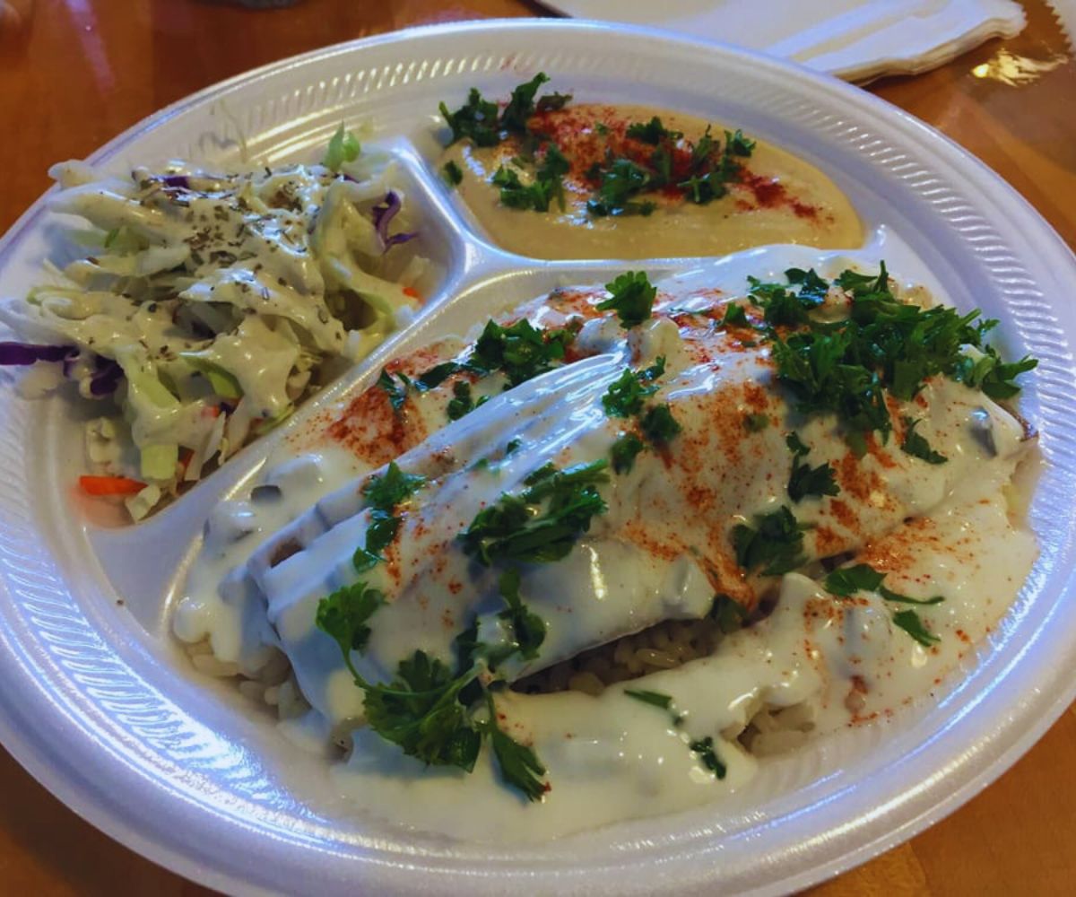 LA Roma Pizza Gyro Platter