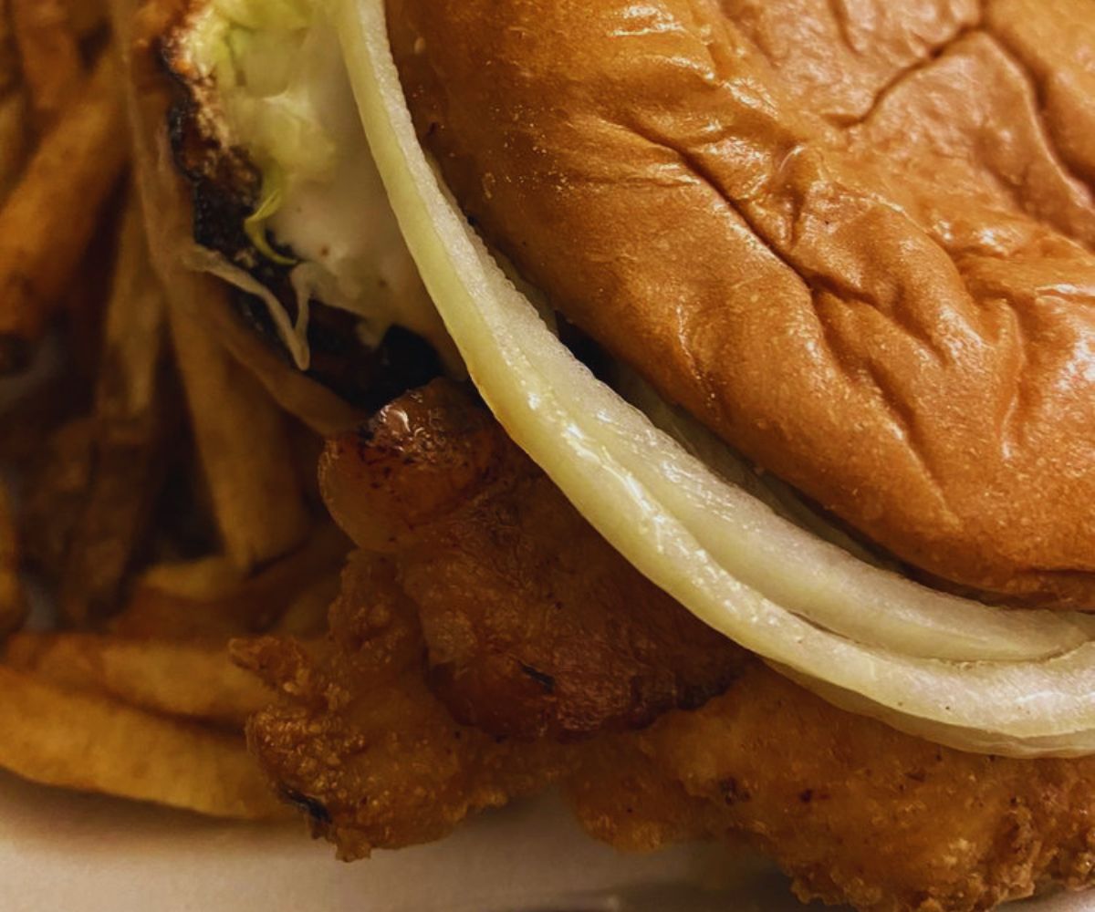 Blue Bird Burgers - Chicken Burger Close-up