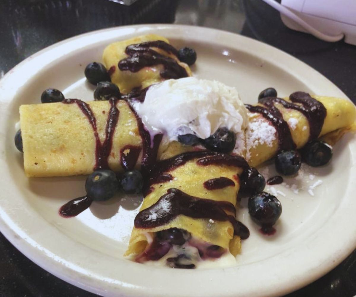 Twisted Egg - Blueberry Crepes