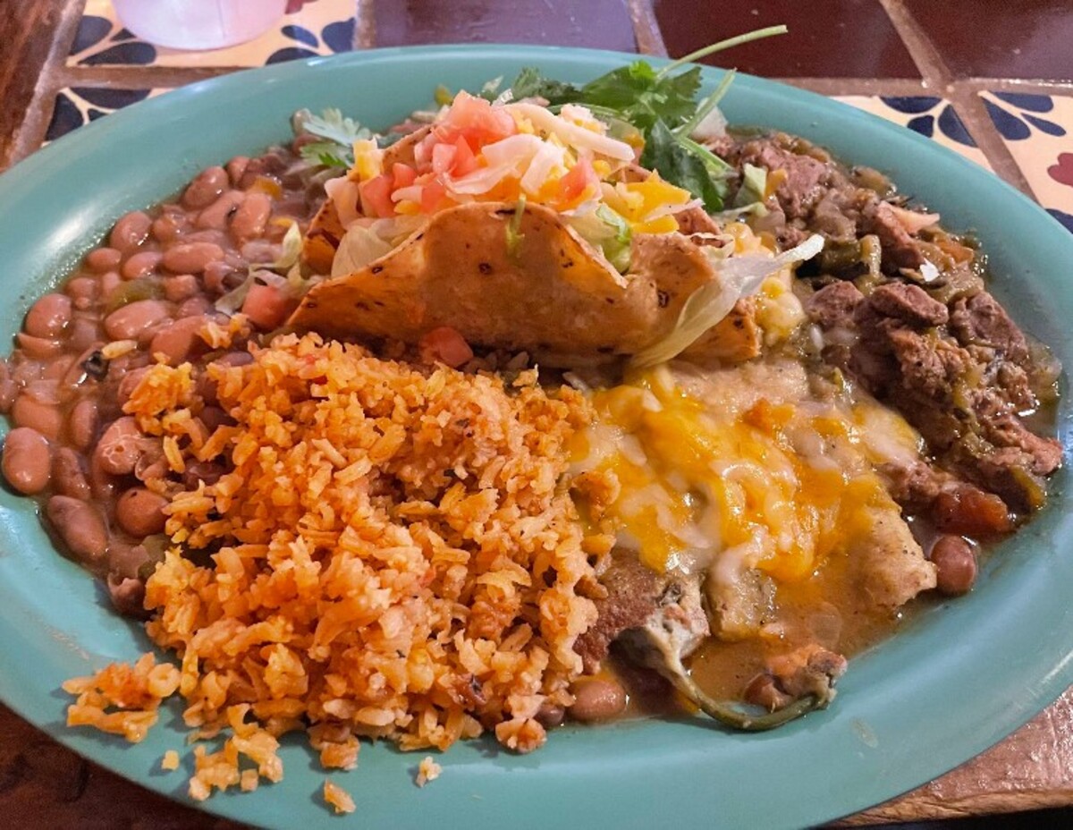 Food at La Nueva Casita Cafe located in Las Cruces NM