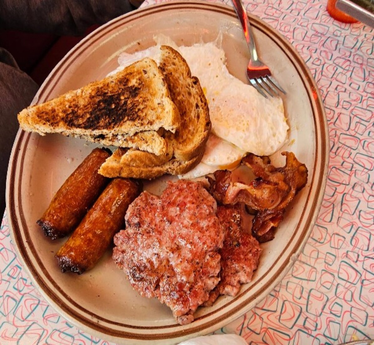 Food at Kroll's Diner located in Fargo, ND