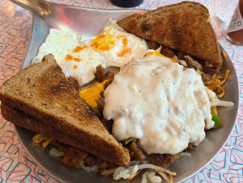 Food at Kroll's Diner located in Fargo, ND