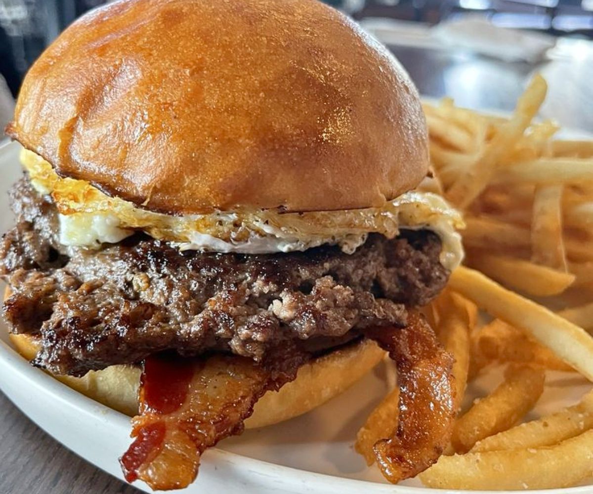 Cask Burger at CASK Southern Kitchen & Bar in Louisville, Kentucky