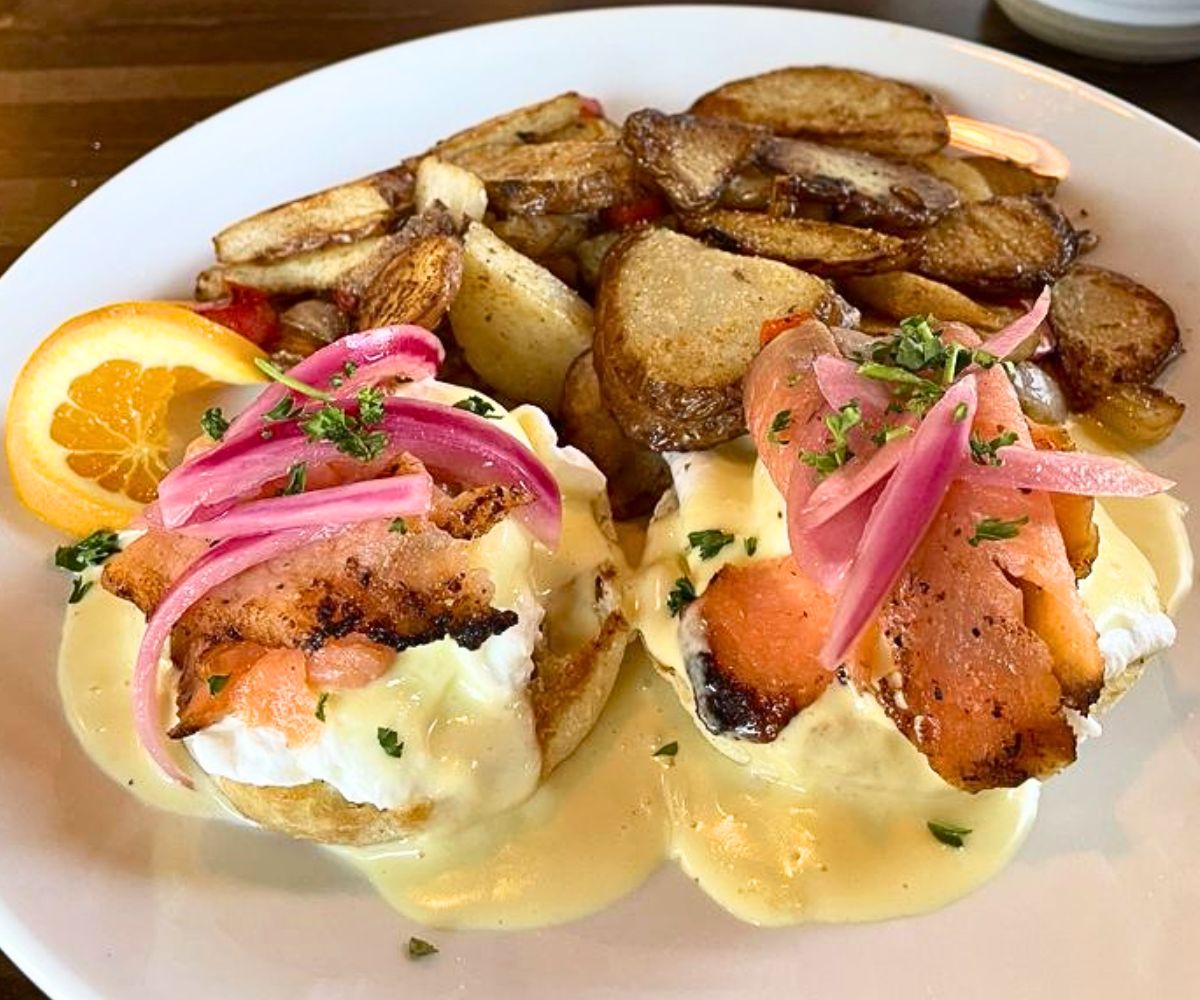 Smoked Salmon Benedict at Toasted & Roasted in Henderson, NV