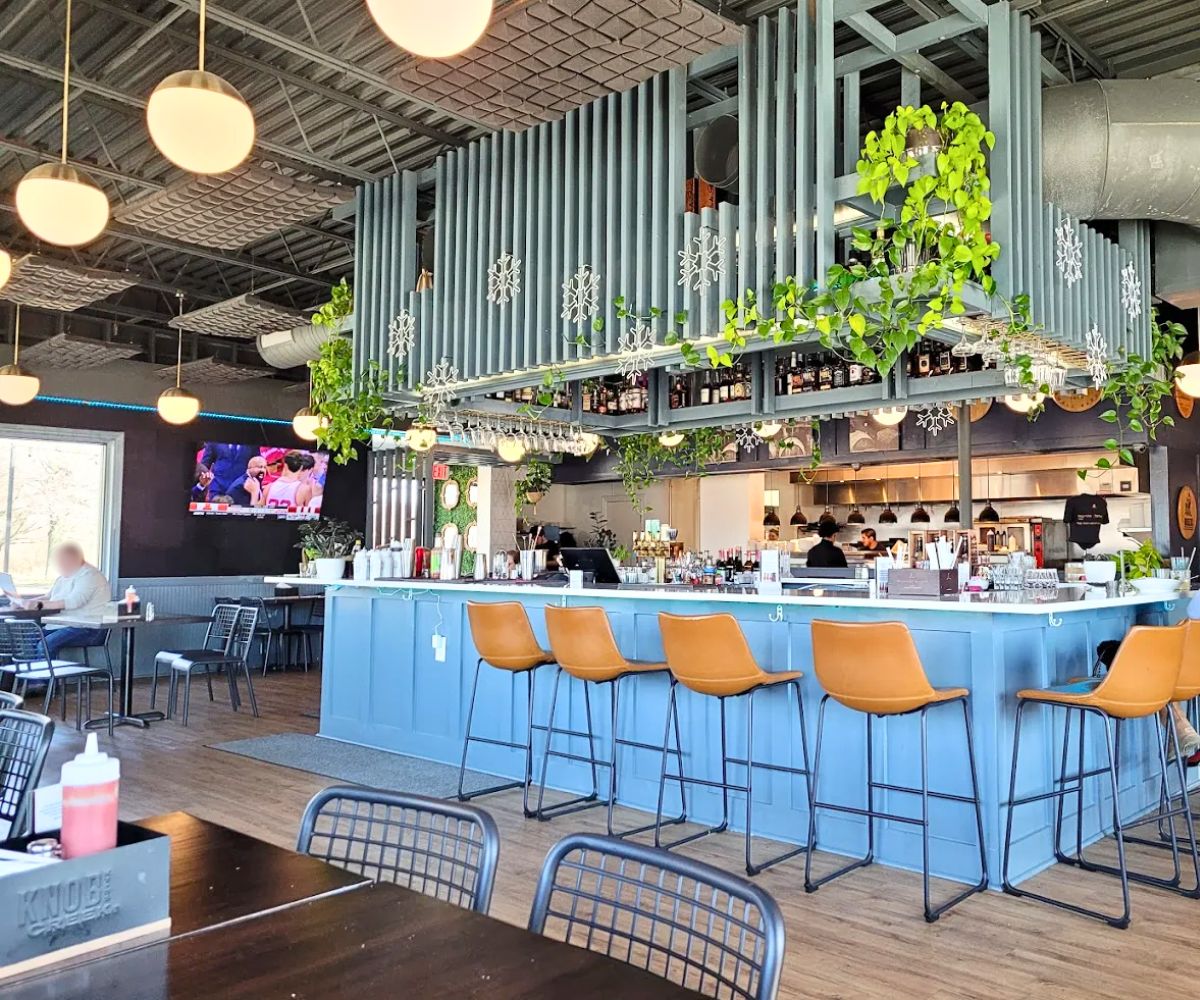 interior of CASK Southern Kitchen & Bar in Louisville, KY