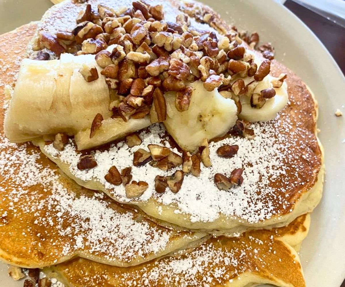 Banana Pecan Pancakes at Family House of Pancakes in Chula Vista, California