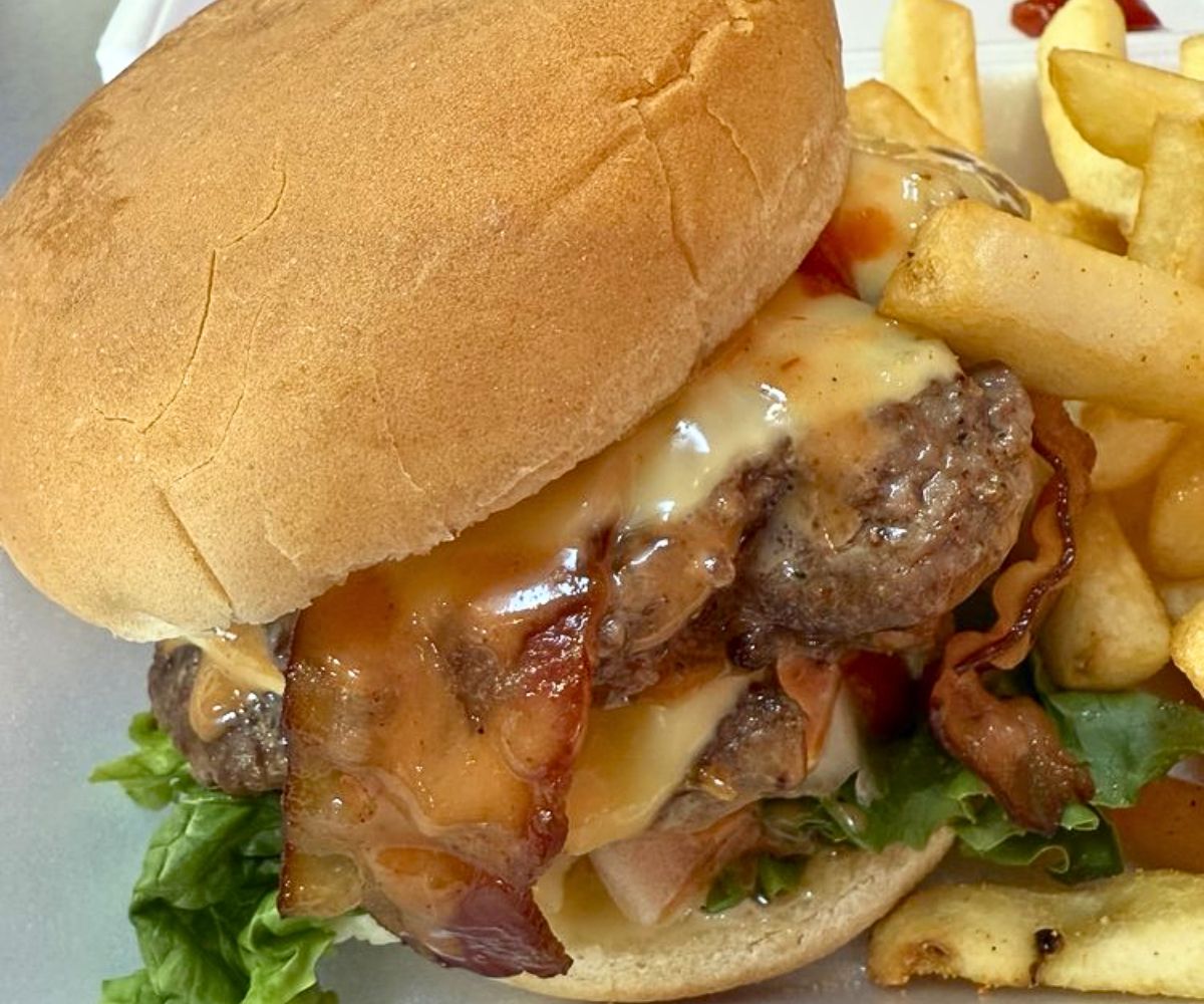 Double Bacon Cheeseburger at Go To Burgers in Bowie, Maryland