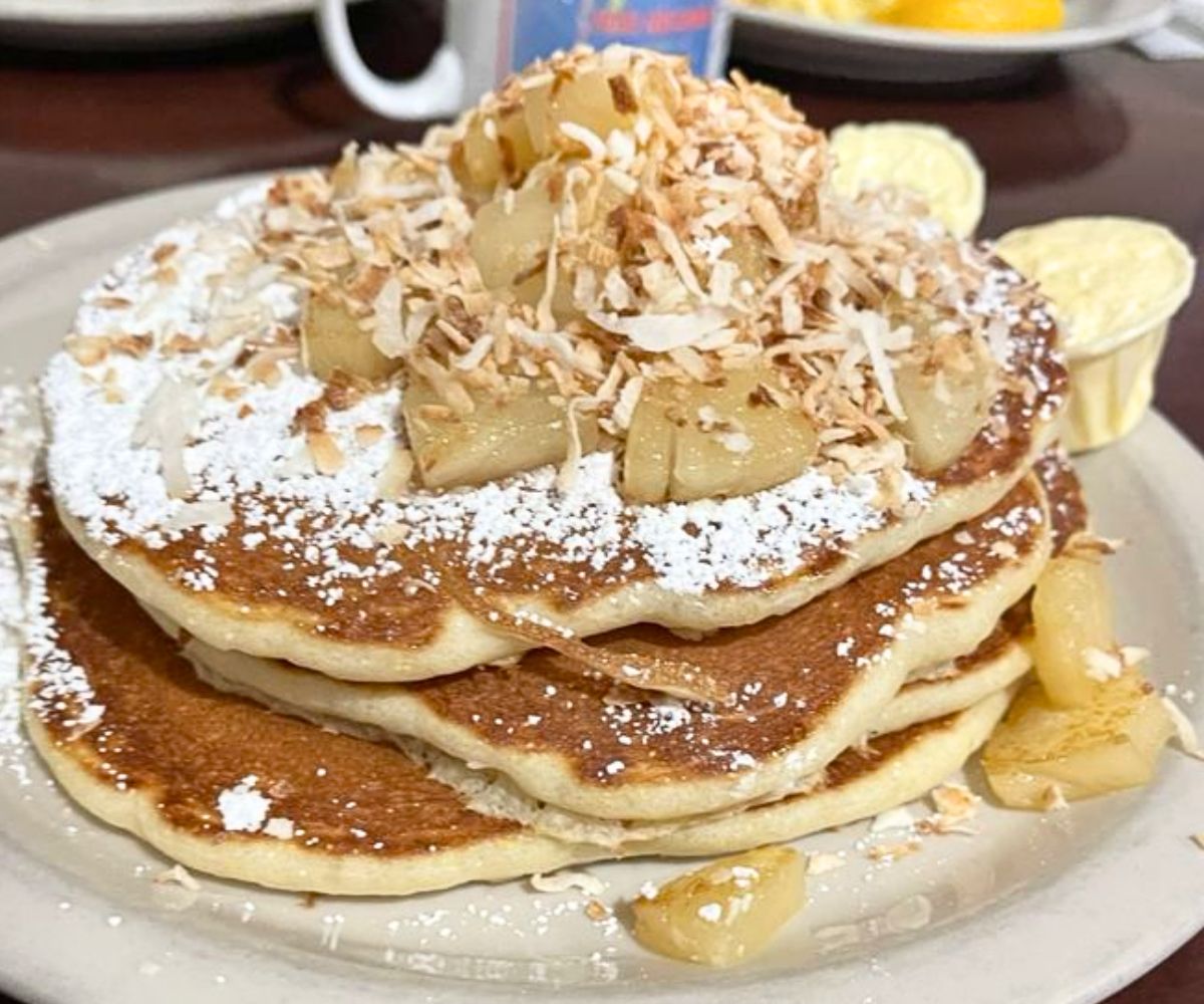 Tropical Pancakes at Family House of Pancakes in Chula Vista, California