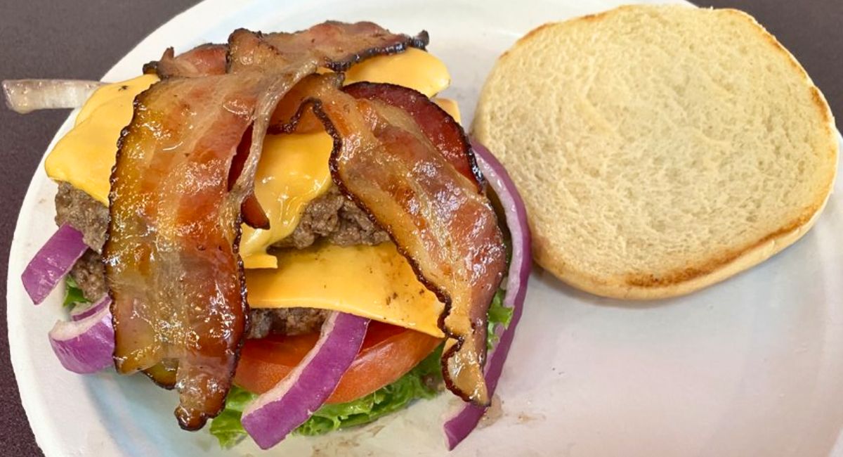 Angus Spanish Beef Burger at Go To Burgers in Bowie, Maryland