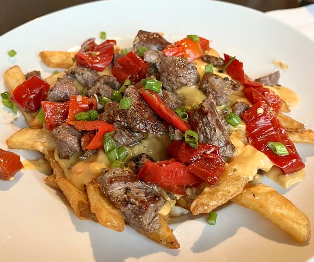Queso Steak Frites at Tamarack Brewing Company in Missoula, MT