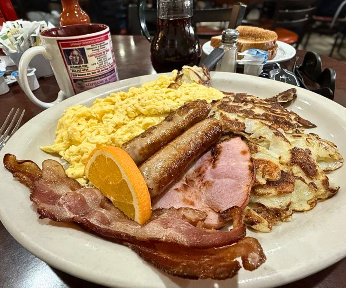 Lumberjack Breakfast at Family House of Pancakes in Chula Vista, California