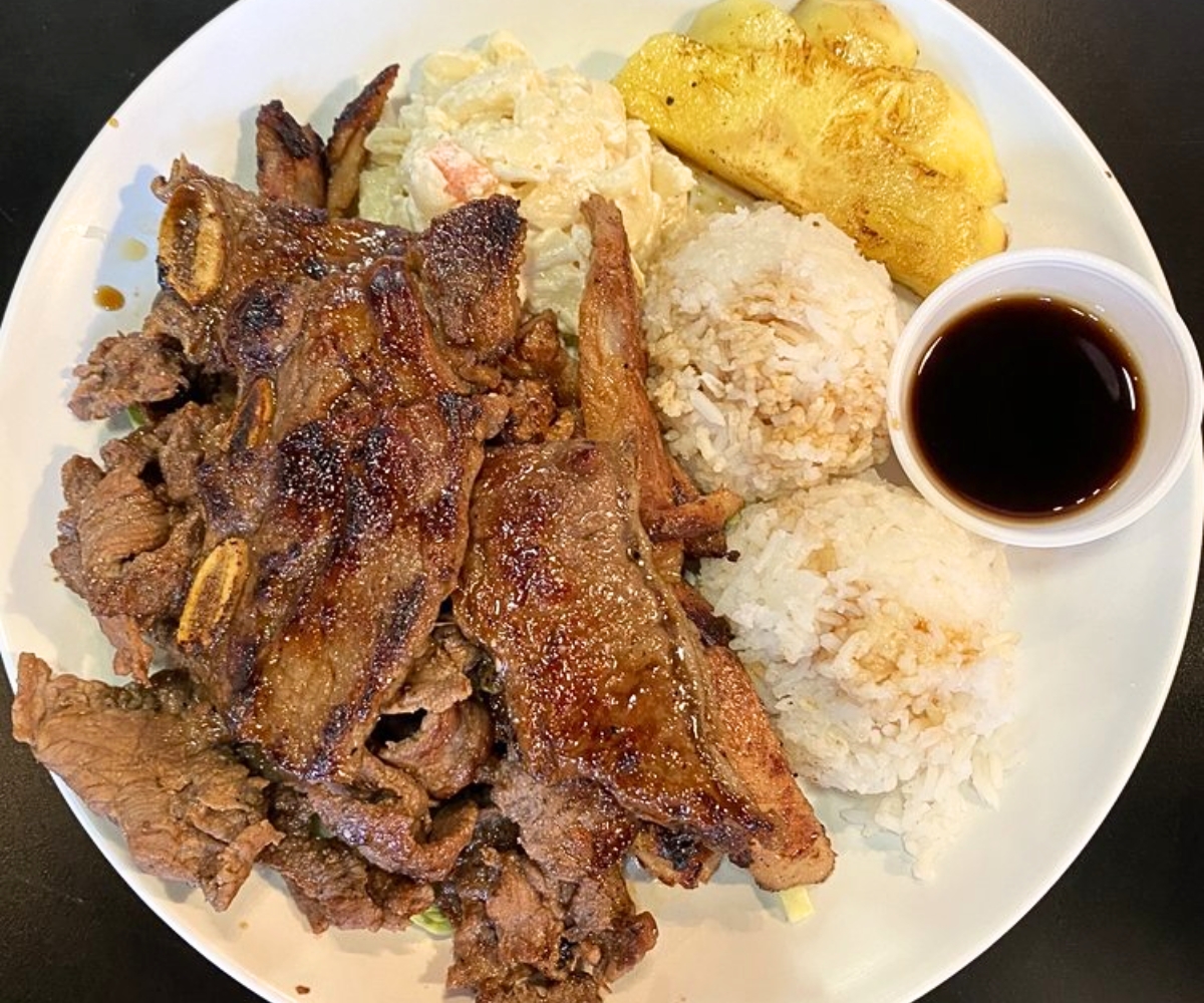 Hawaiian BBQ Mix Plate at Alohana Hawaiian Grill in Ankeny, Iowa