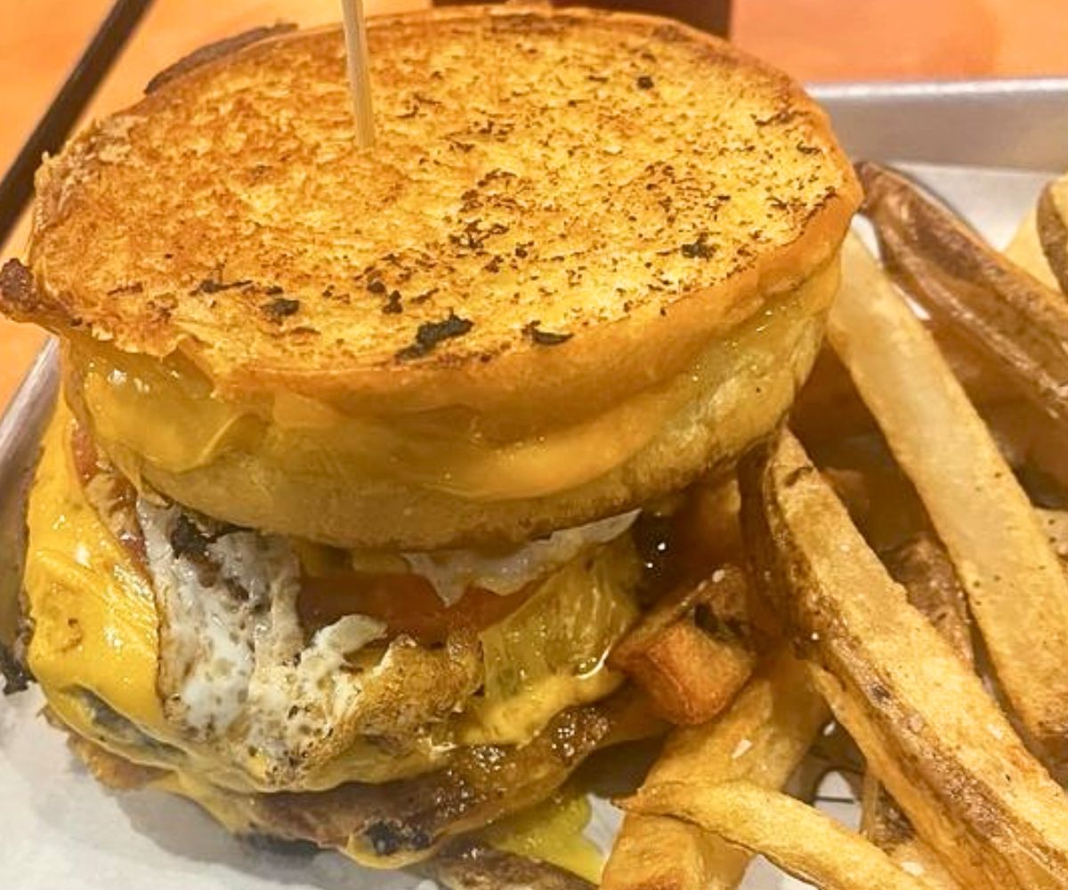 Grilled Cheese Burger at Desi Vega's Prime Burgers and Shakes in Harahan, Louisiana