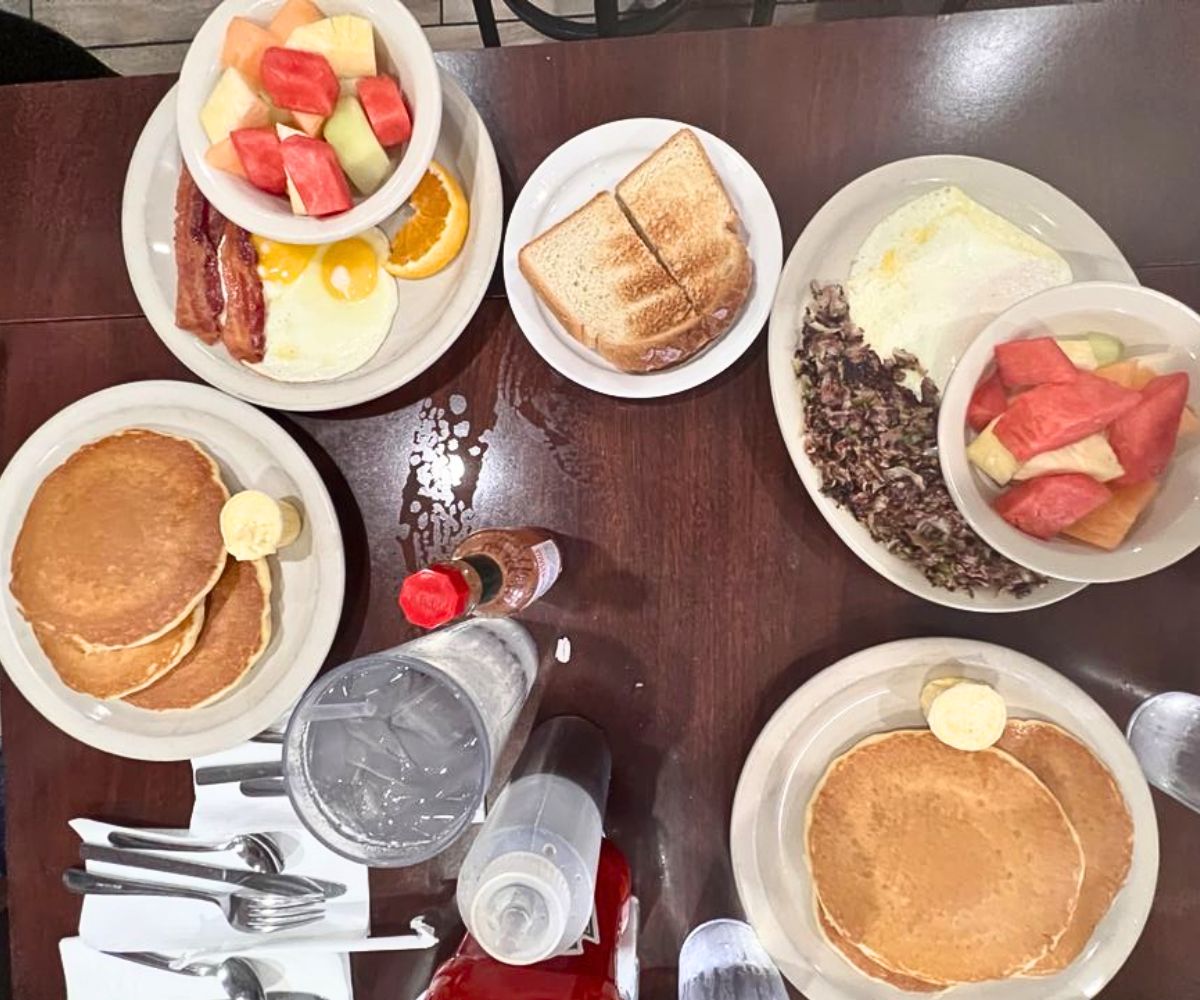breakfast spread at Family House of Pancakes in Chula Vista, CA