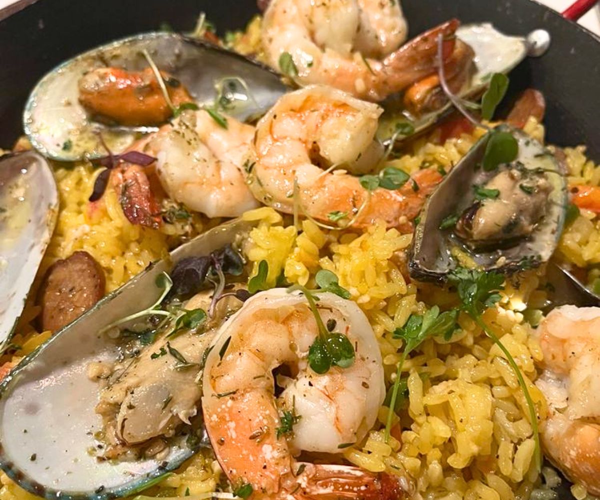 Seafood Paella at Olive Branch Grill in Centennial, CO