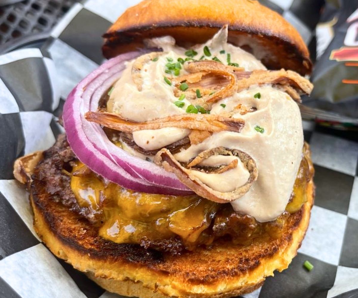 onion burger at Burger Dive in Saint Paul, Minnesota