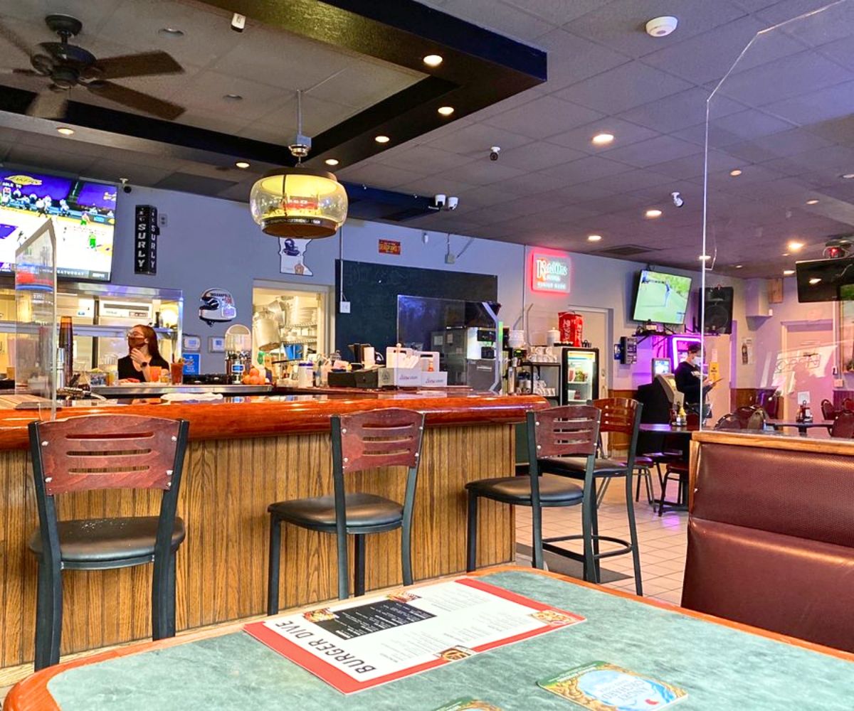 interior of Burger Dive in Saint Paul, Minnesota