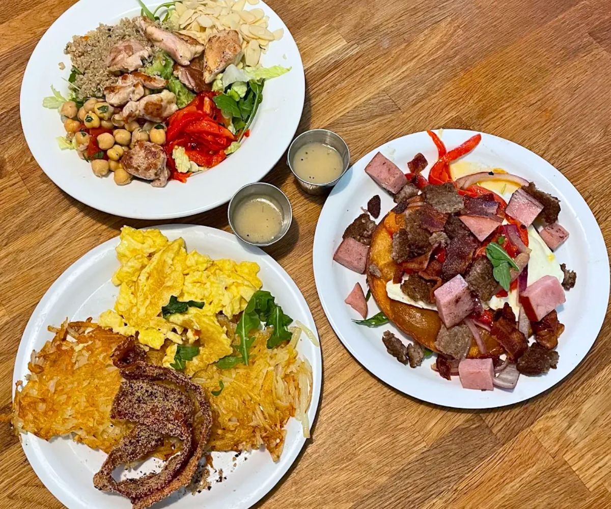 brunch dishes at The Junction Kitchen in North Charleston, SC