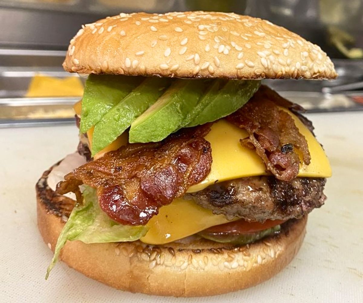 Avocado Bacon Burger at Tommy's Burger California Style in Memphis, TN
