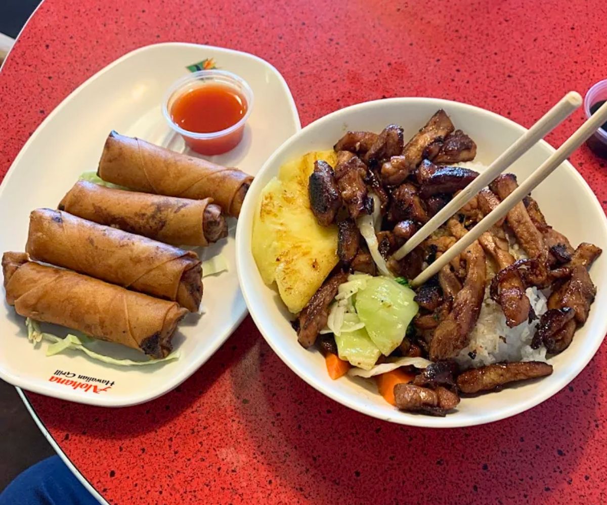dishes at Alohana Hawaiian Grill in Ankeny, IA