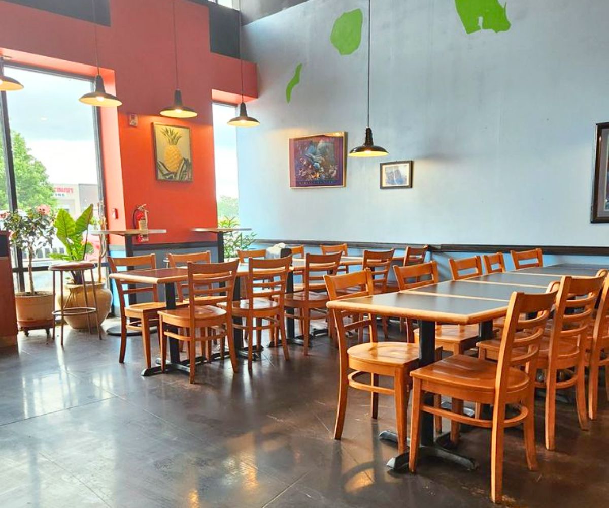 interior of Alohana Hawaiian Grill in Ankeny, Iowa