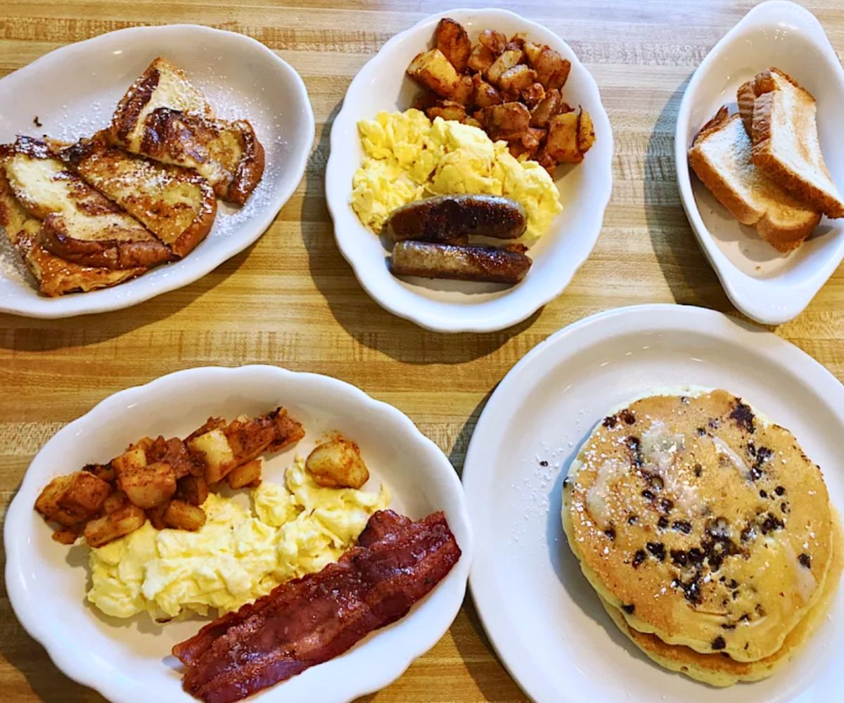 breakfast dishes at Francesca's in Pawtucket, RI
