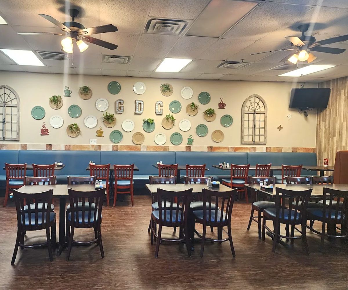 interior of Good Day Cafe in Grand Prairie, Texas