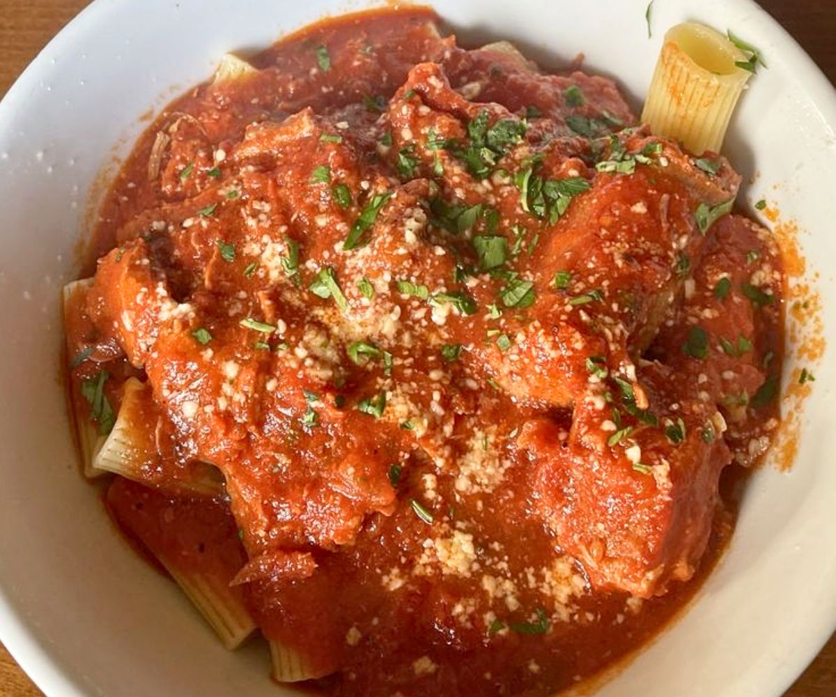 Grandma's Sunday Gravy and Rigatoni at Scalessa's in Wilmington, Delaware