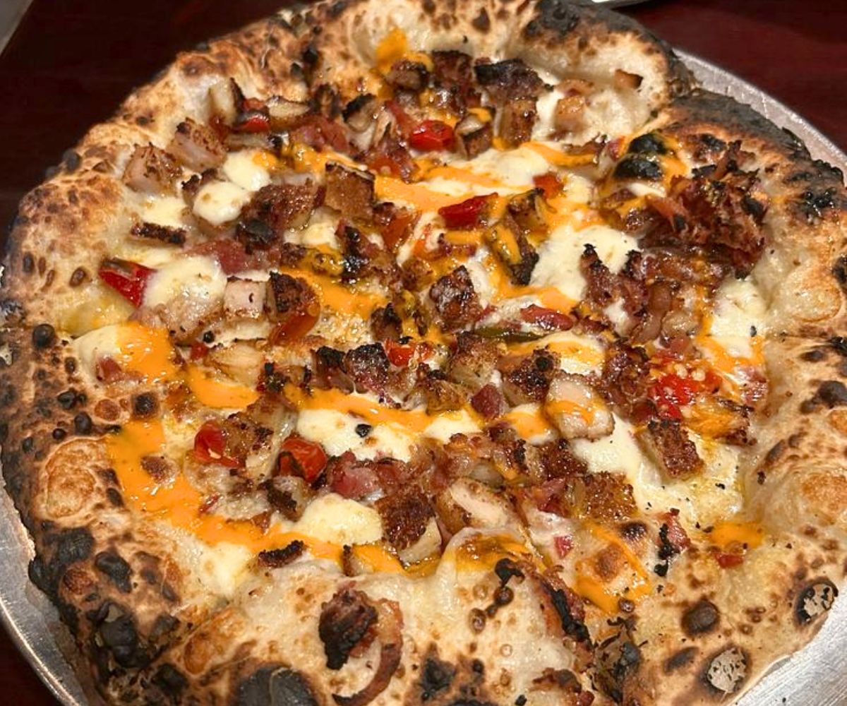pizza at Stanziato's Wood Fired Pizza in Danbury, Connecticut