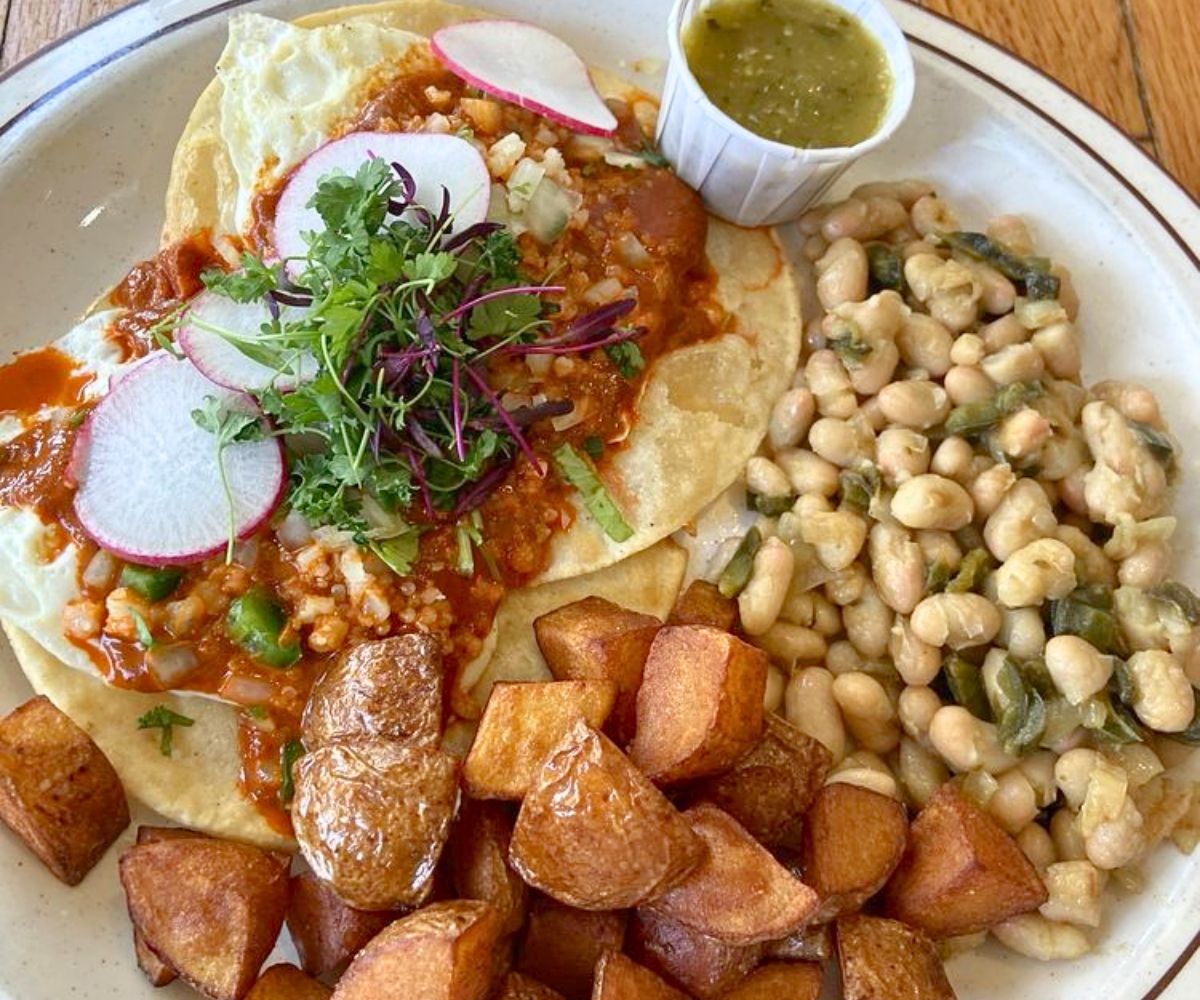 Huevos Rancheros at Ladybird Diner in Lawrence, Kansas