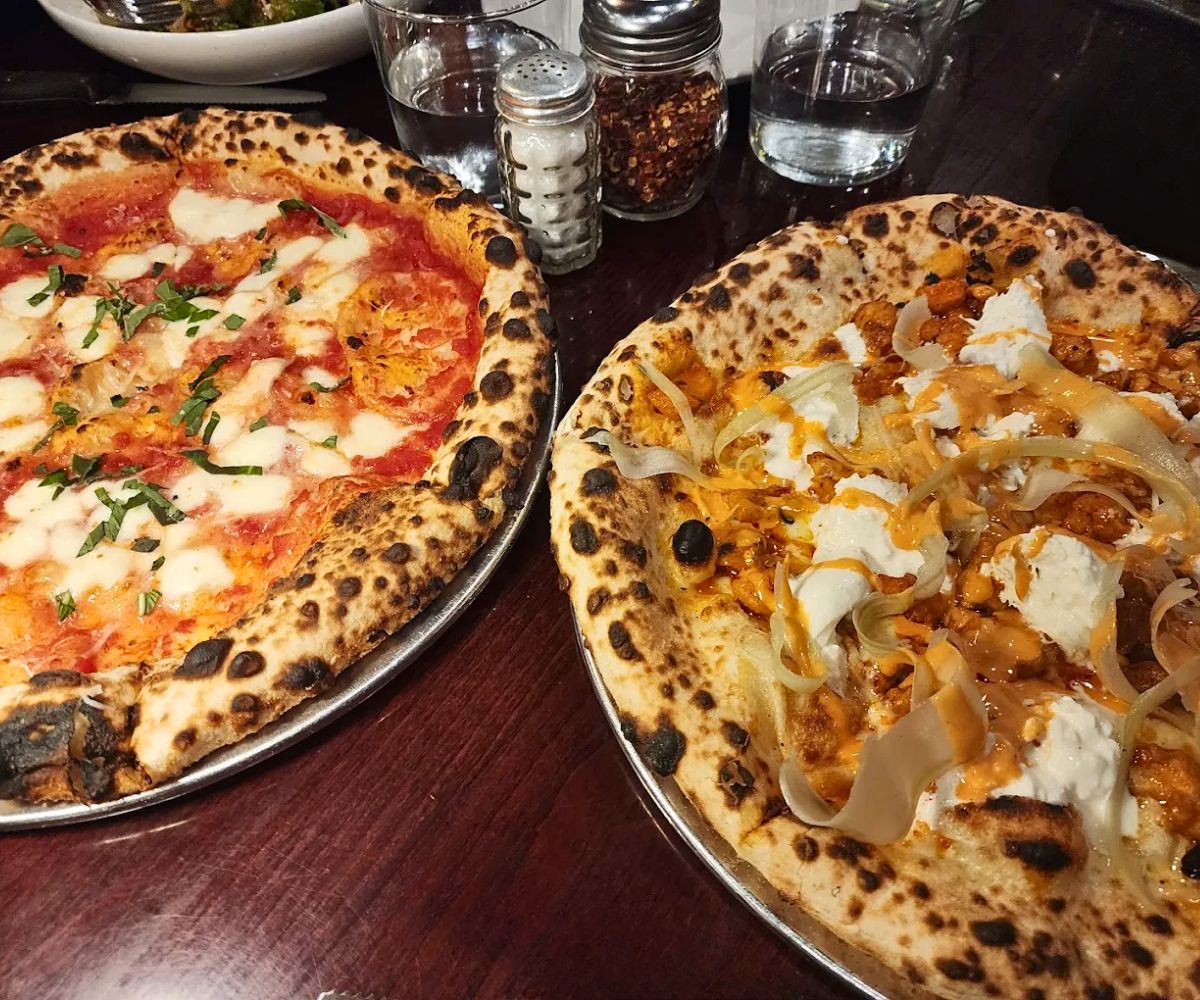 pizzas at Stanziato's Wood Fired Pizza in Danbury, CT