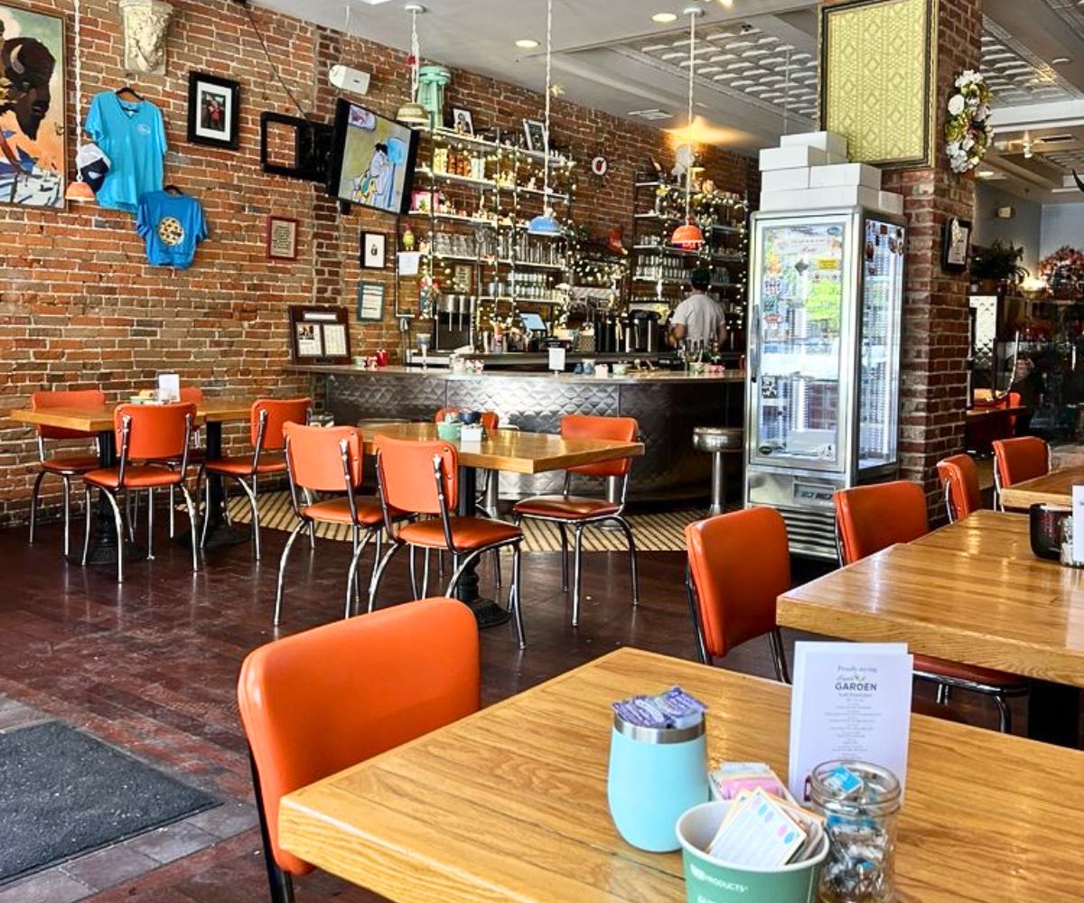 interior of Ladybird Diner in Lawrence, Kansas
