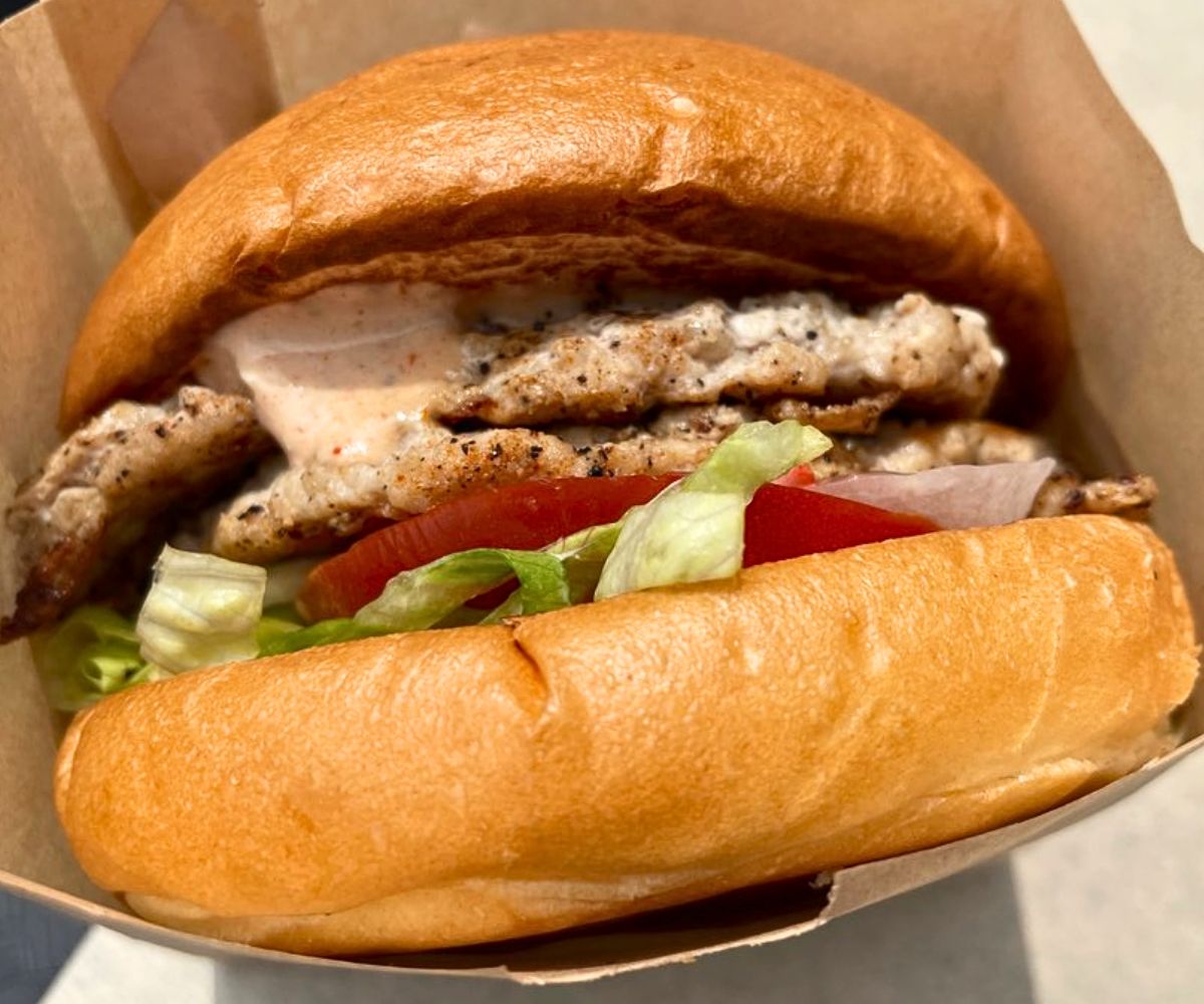 Wild Chicken Burger at Wild Pastures Burger in Boulder, CO