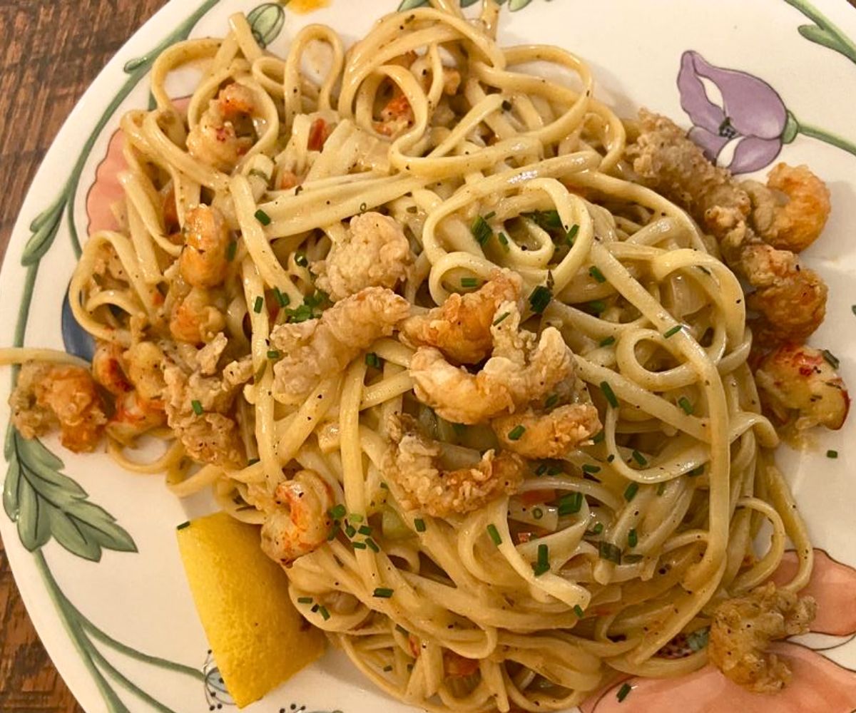 Crawfish Monica at The Lady May in Ocean Springs, Mississippi
