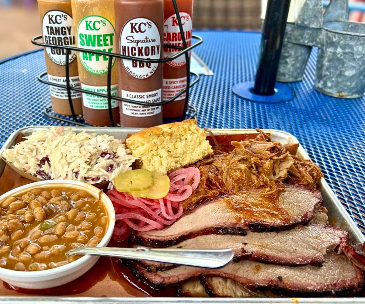 meal at KC's BBQ Shack in Manchester, NH