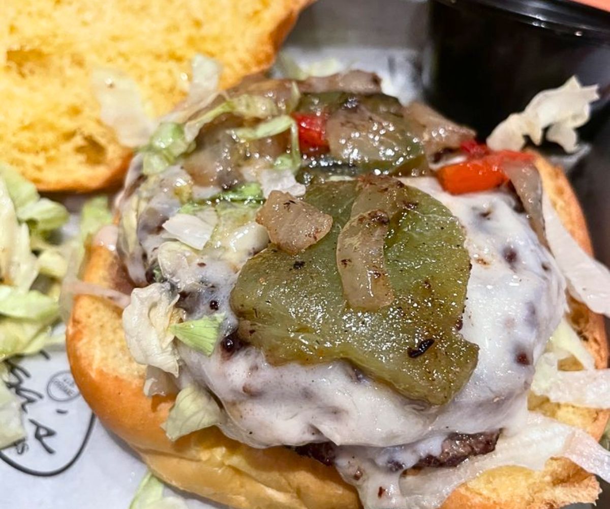Gambino Burger at Desi Vega's Prime Burgers and Shakes in Harahan, Louisiana