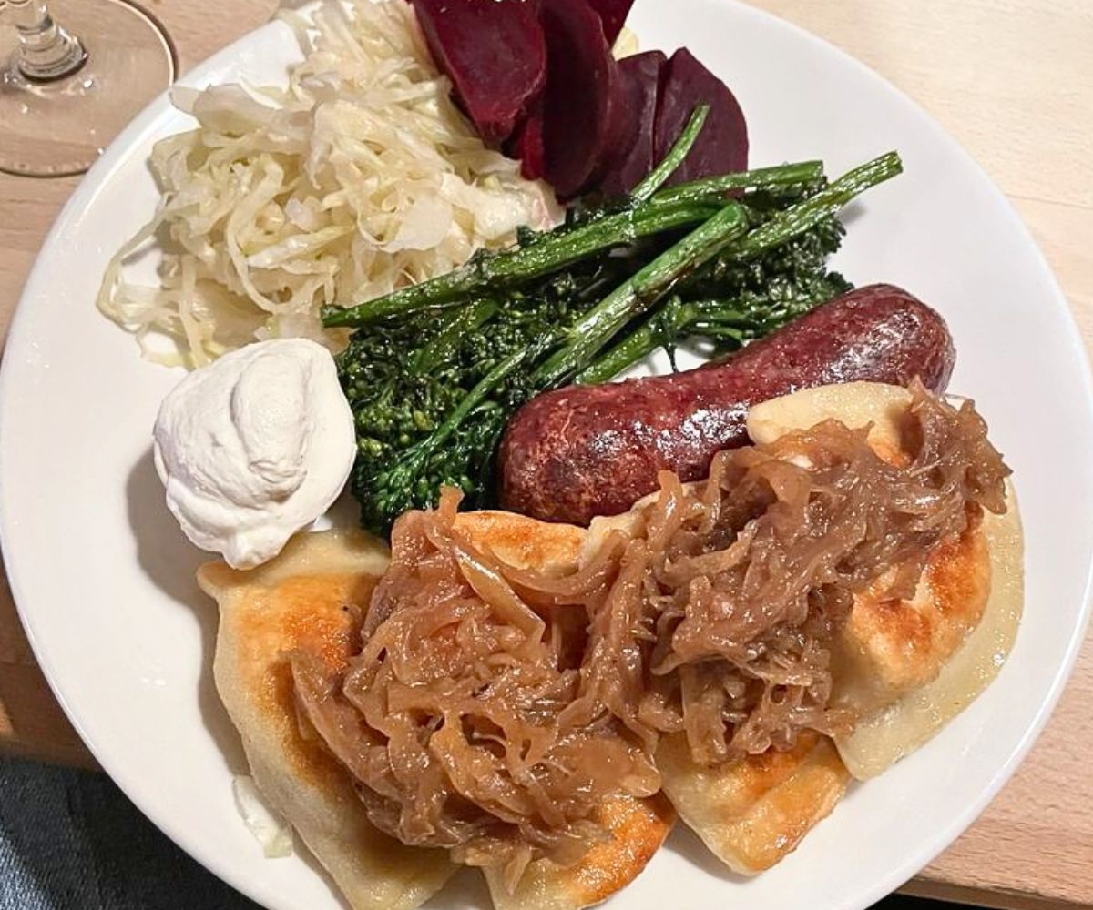 Pierogi w/ Sausage at Butterjoint in Pittsburgh, Pennsylvania