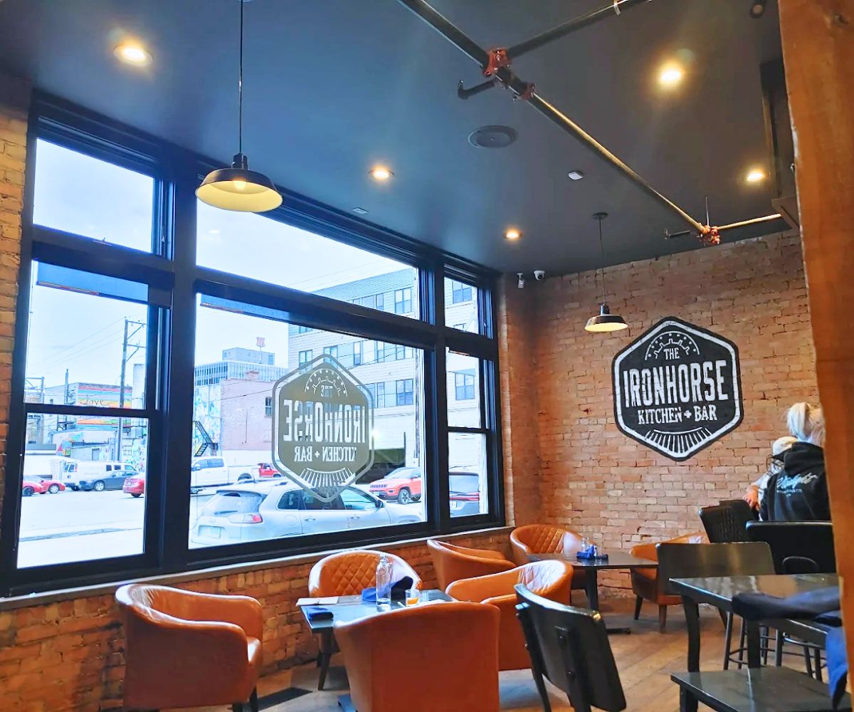 interior of Ironhorse Kitchen + Bar in Minot, ND