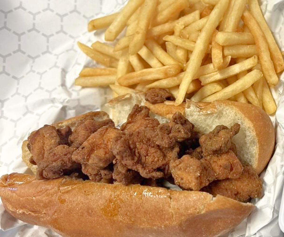 Alligator Po-boy at K'Lynn's Southern & Cajun Fusion in Rio Rancho, New Mexico