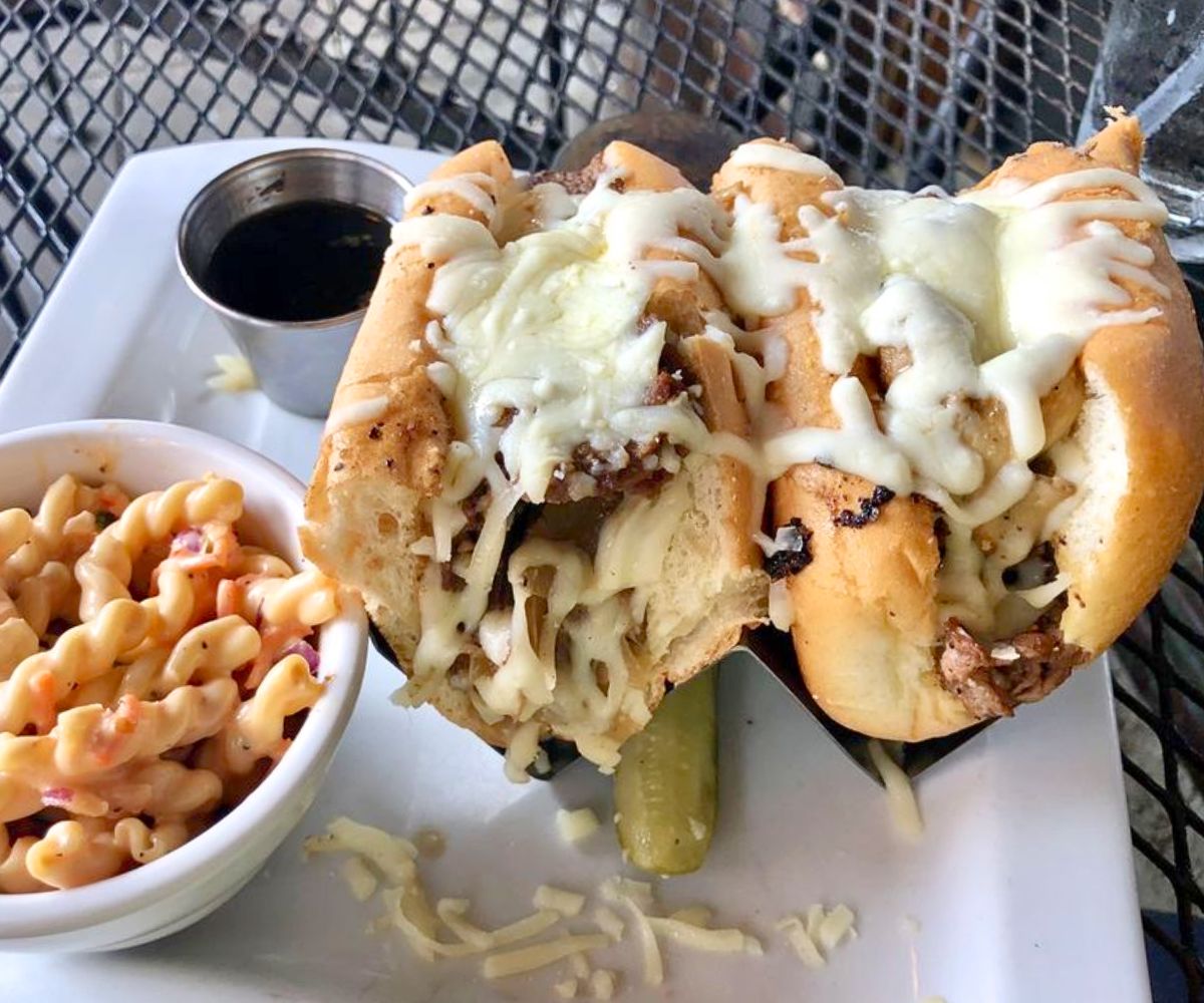 London Broil Sandwich at Square Root in Brevard, NC