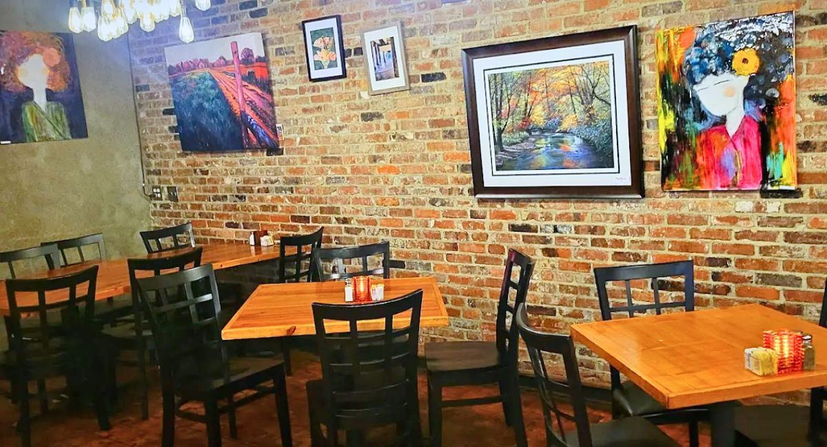 interior of Square Root in Brevard, North Carolina